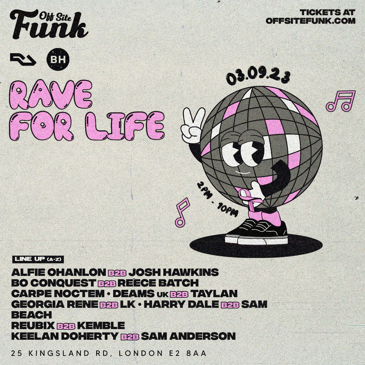 Off Site Funk - Rave For Life (Charity Event) - Página frontal
