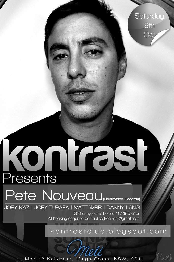 Kontrast presents Pete Nouveau - Página frontal