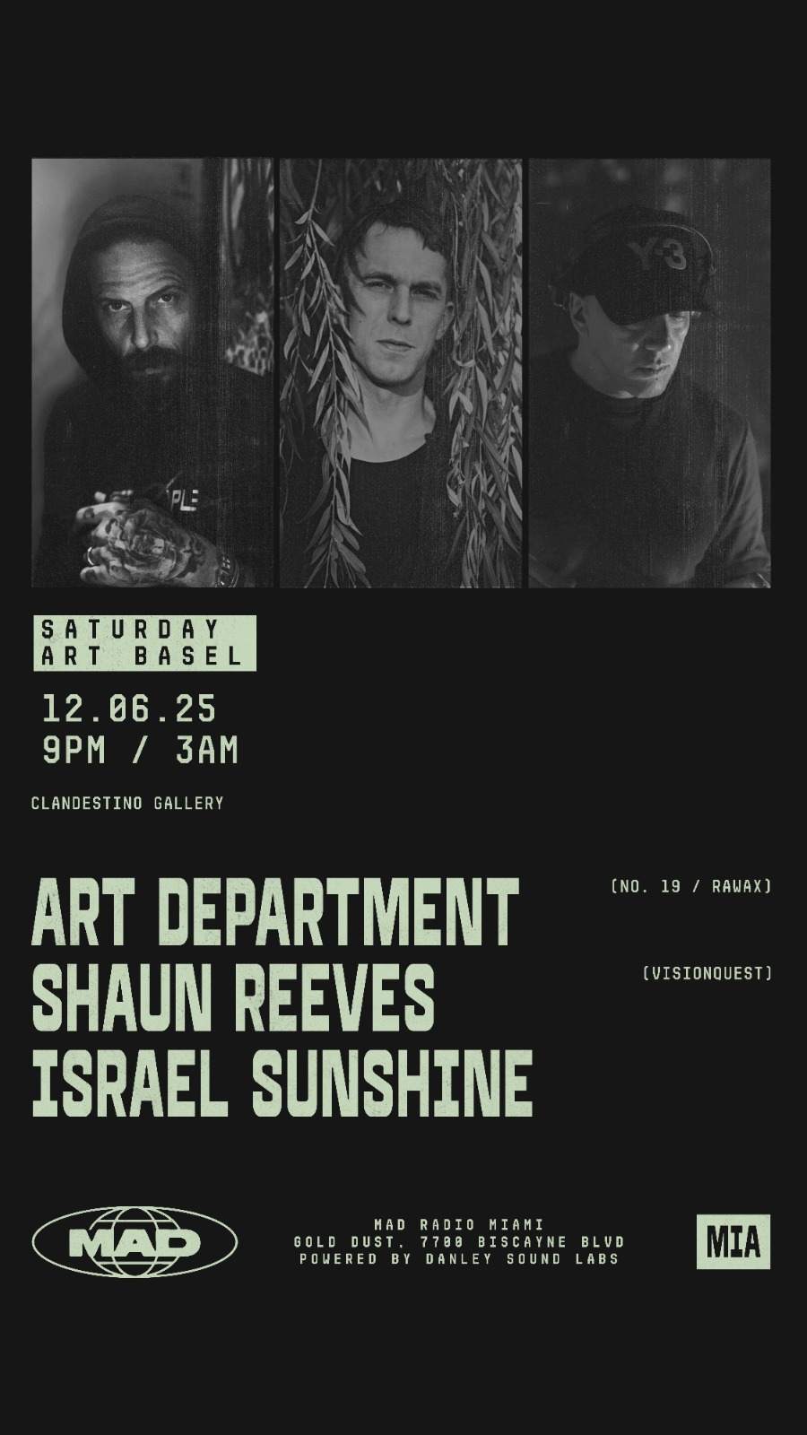 ART BASEL / CLANDESTINO GALLERY: Art Department, Shaun Reeves, Israel ...