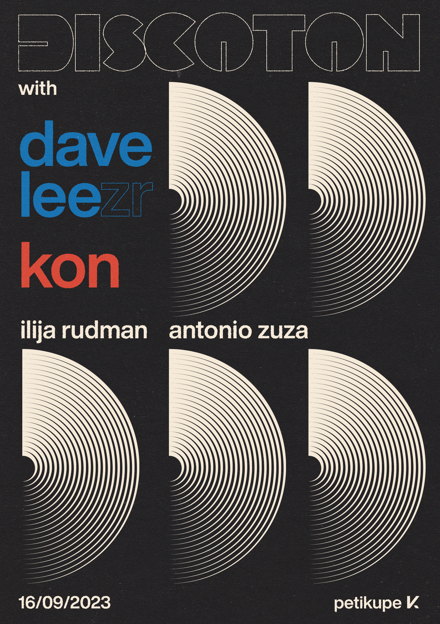 Discoton with Dave Lee, KON, Ilija Rudman & Antonio Zuza - Página frontal
