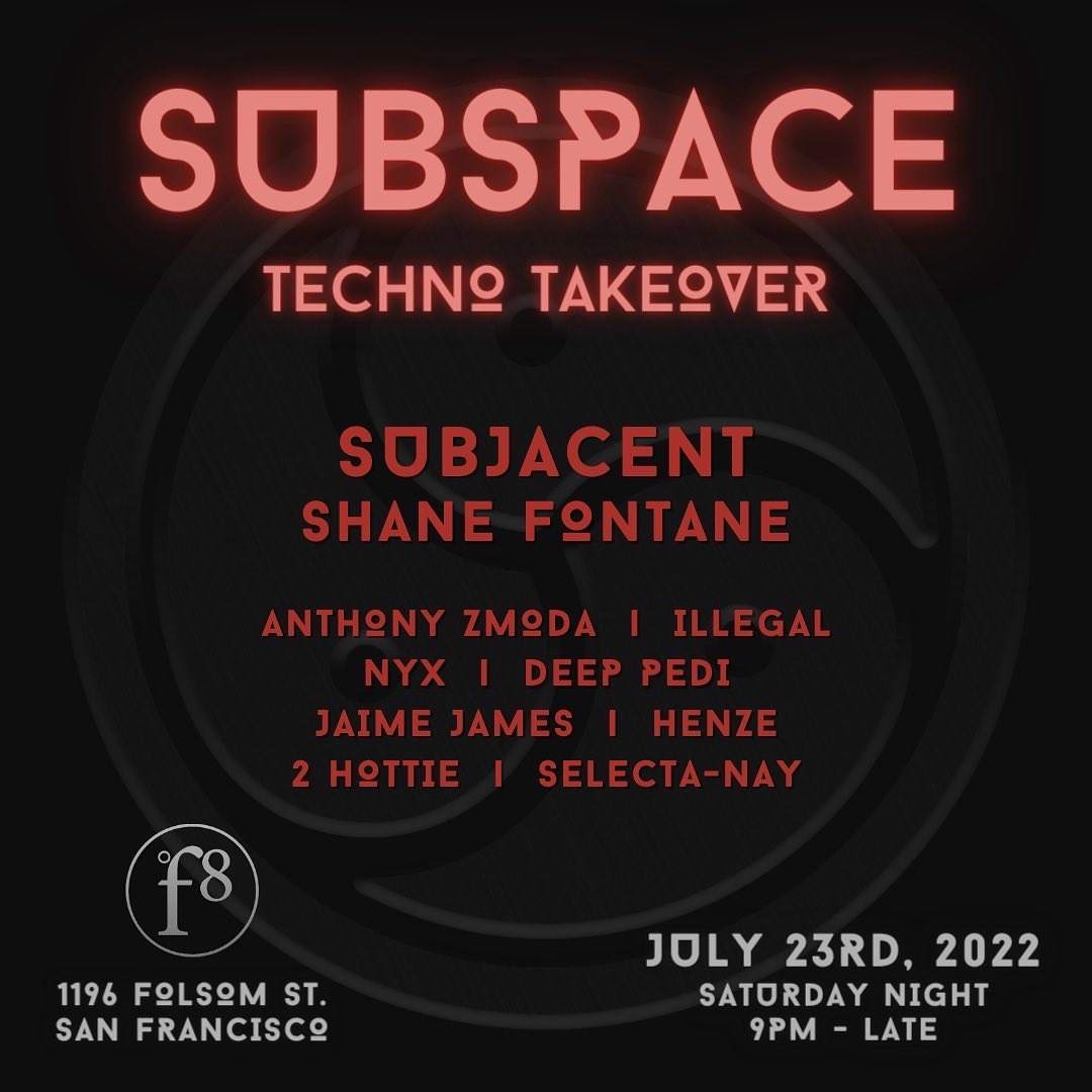 SUBSPACE: TECHNO TAKEOVER - Página frontal