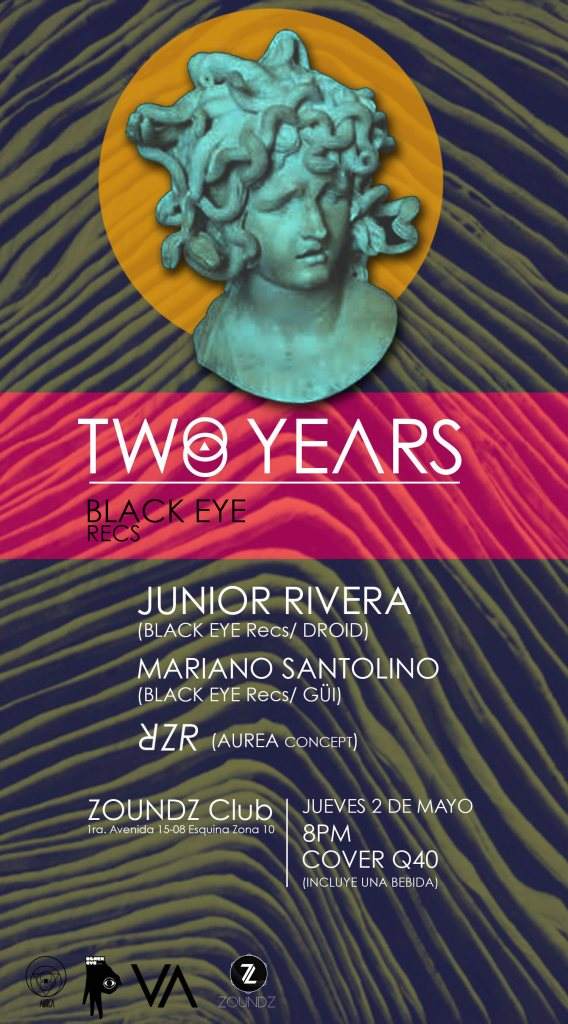 2 Years Of Black Eye Records // Showcase - フライヤー表
