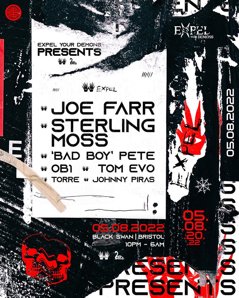 EYD pres. Joe Farr + Sterling Moss at Black Swan - Página frontal