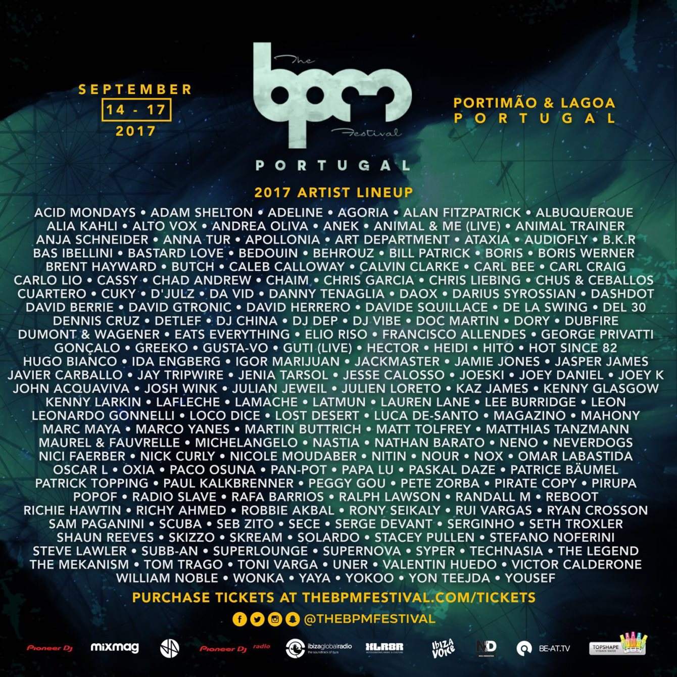 The BPM Festival: Portugal - フライヤー表