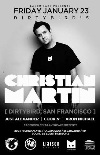 Christian Martin w /Just Alexander, Cookin' and Aron Michael - Página frontal