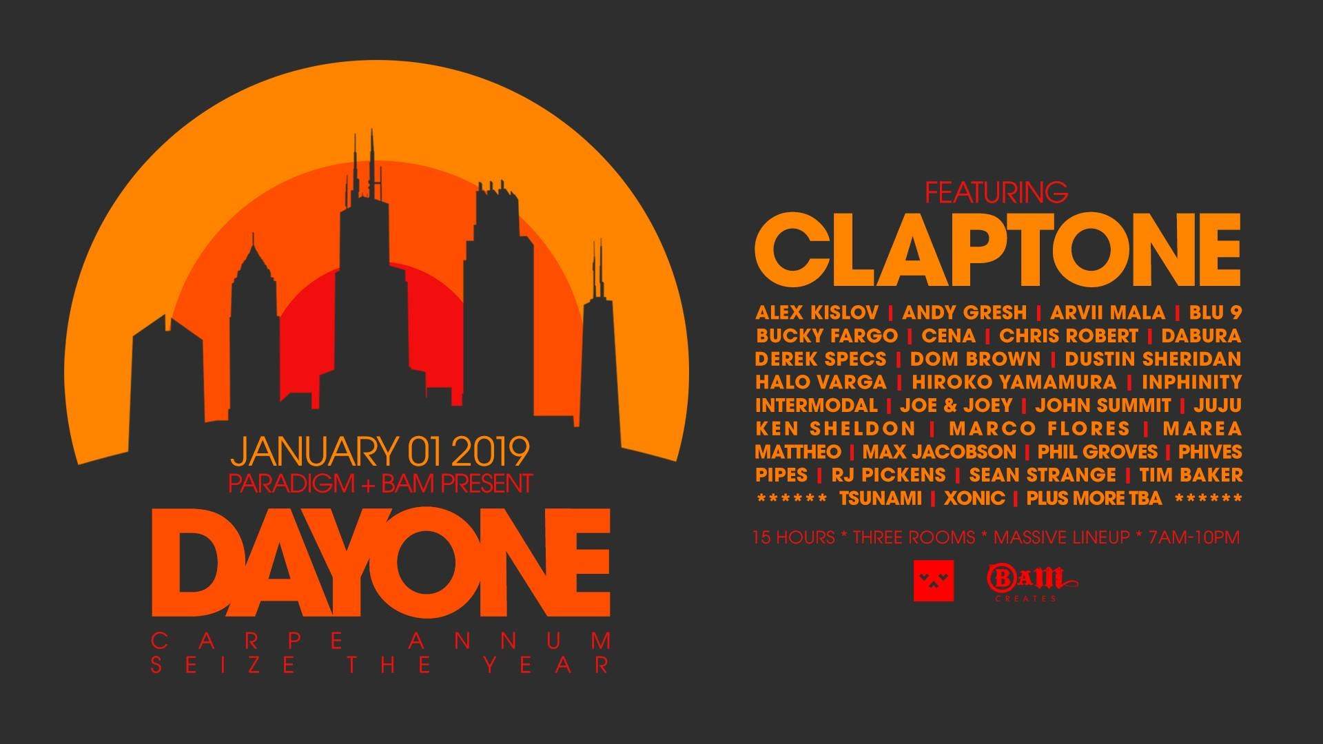 Paradigm presents: Day One! Feat. Claptone Many More - Página frontal