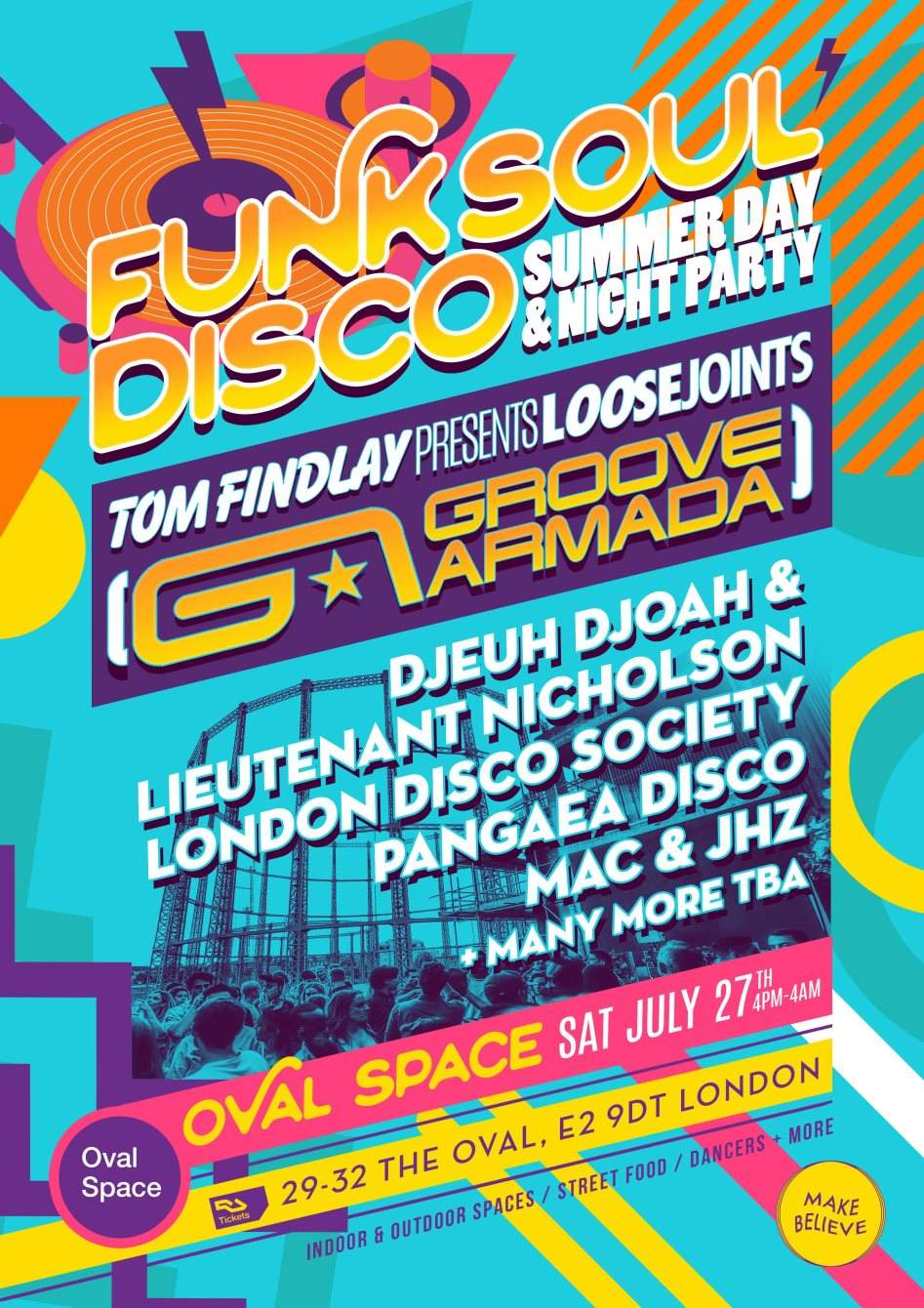 East London Funk Soul Day Night Party Tom Findlay Groove