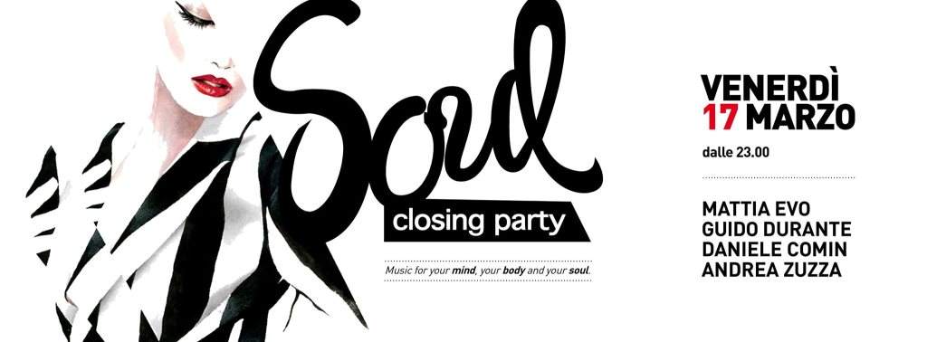 Soul Closing Party - フライヤー表