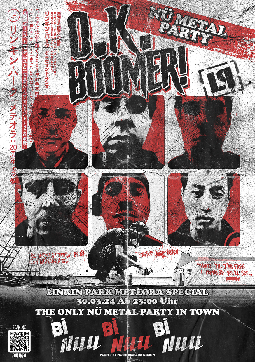 Ok Boomer in Binuu- Nu Metal Party - Página trasera