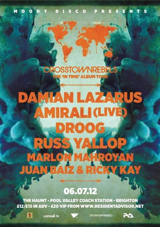 Crosstown Rebels Label Party with Damian Lazarus, Amirali (Live), Droog & Russ Yallop - Página trasera