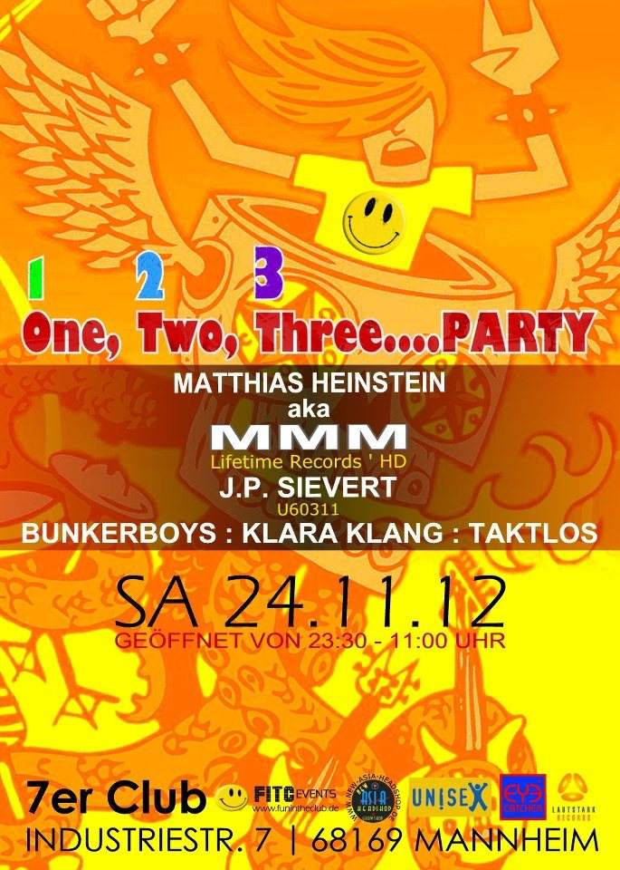 One, two, Three...Party :) - フライヤー表