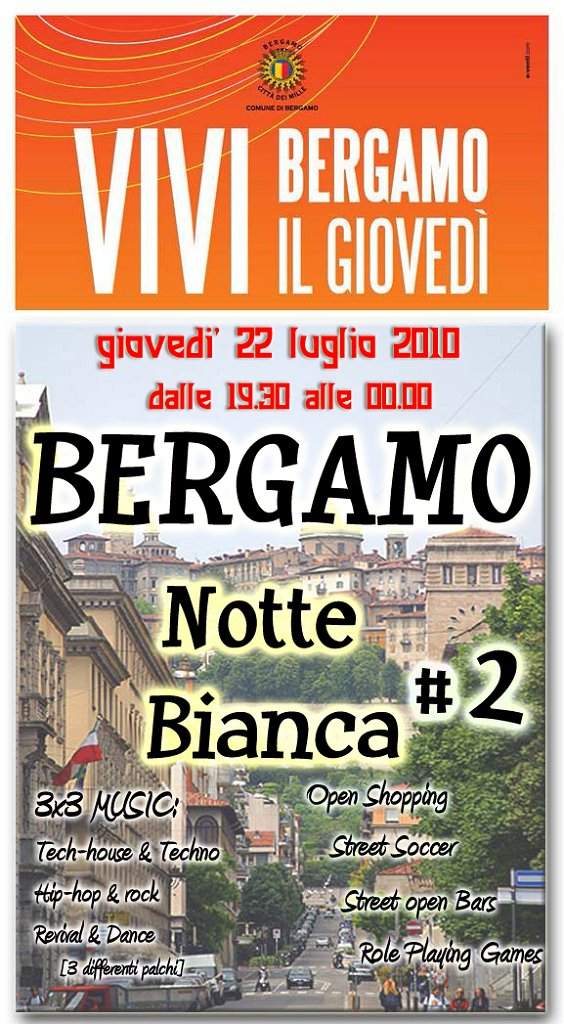 Bergamo Notte Bianca - フライヤー表