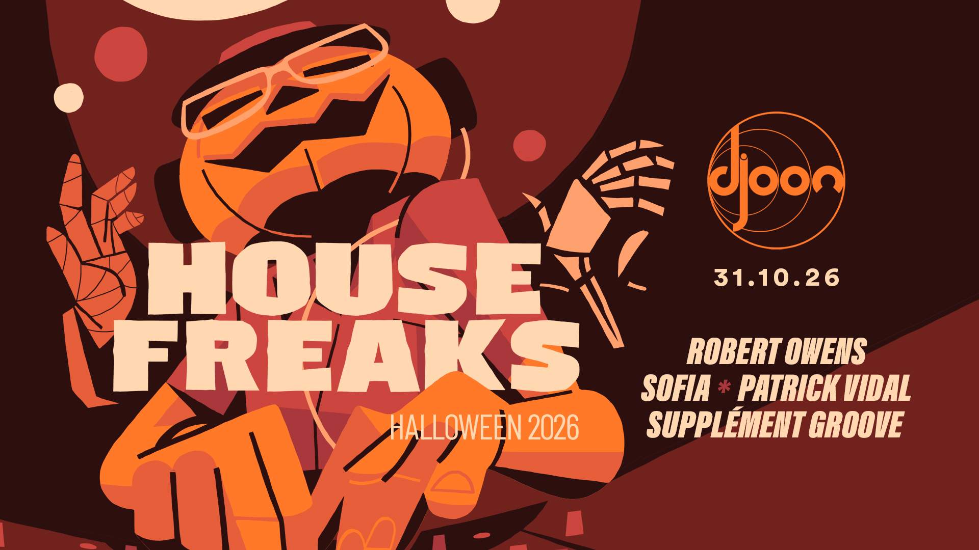 HOUSE FREAKS: Halloween 2026 at Djoon, Paris · Tickets