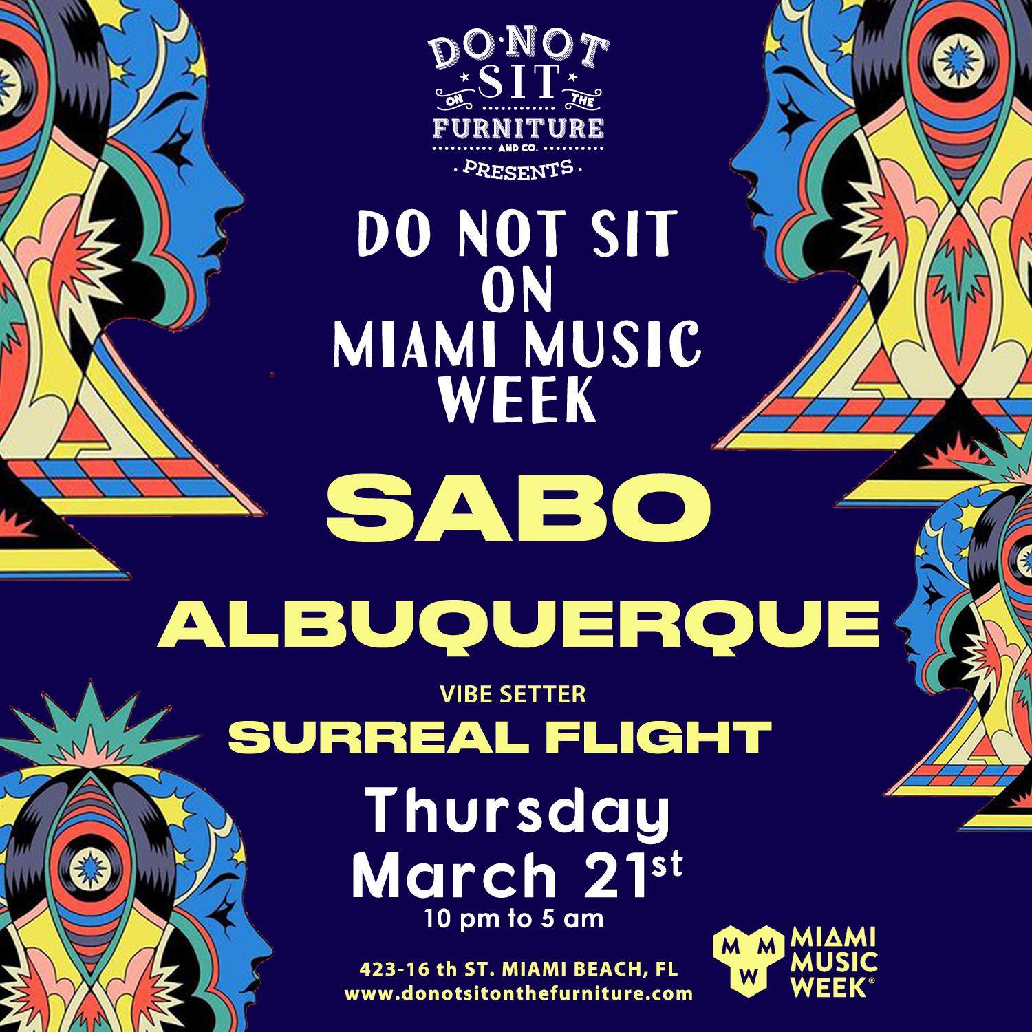 Do Not Sit On MMW: Sabo & Albuquerque  - フライヤー表