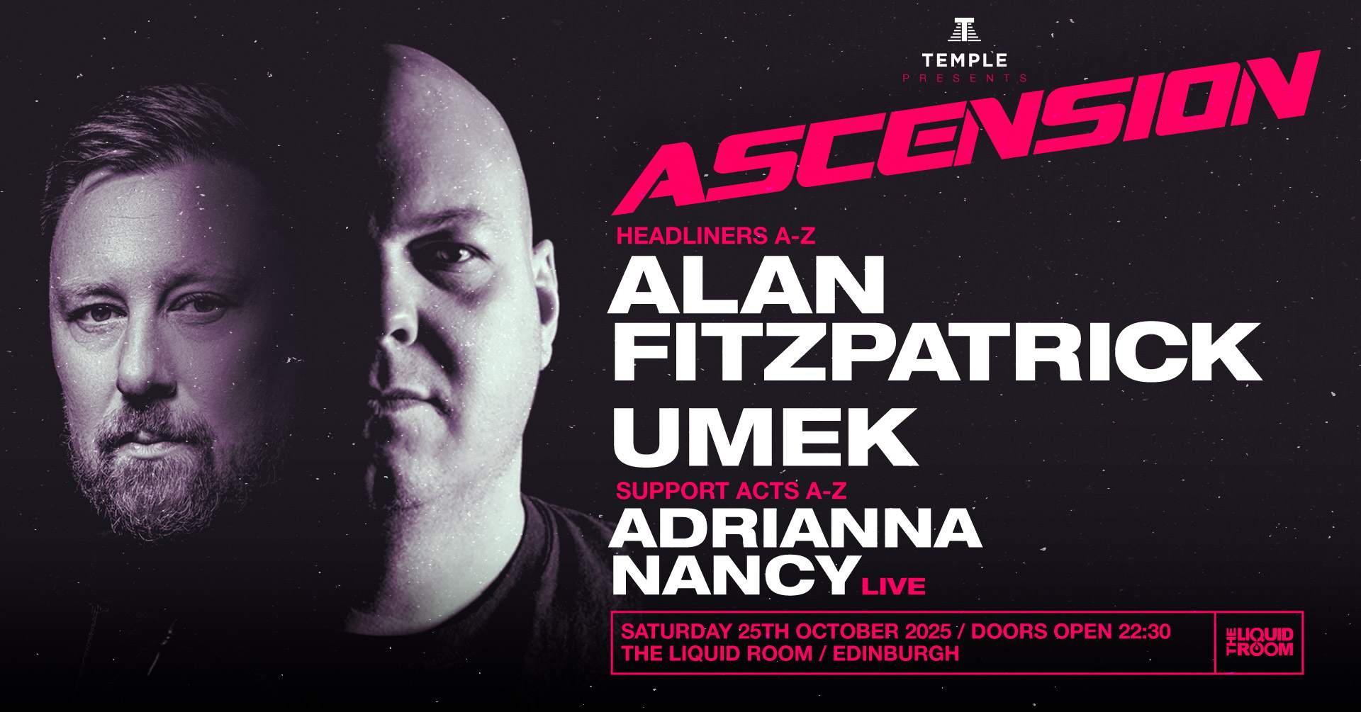 TMPL presents: Alan Fitzpatrick & Umek at The Liquid Room, Edinburgh