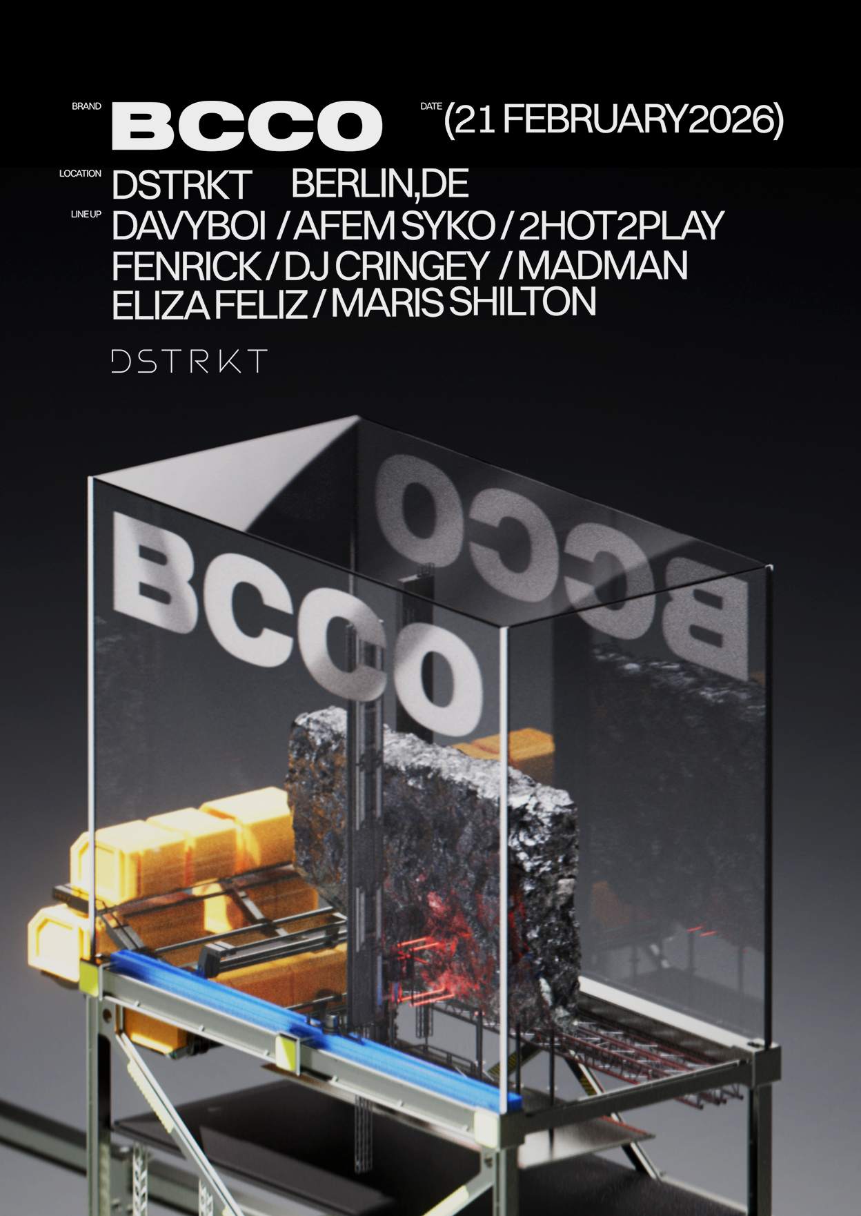 BCCO at DSTRKT Club Berlin, Berlin