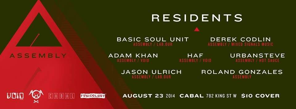 Assembly Residents Night Feat. Basic Soul Unit, Adam Khan, Jason Ulrich - Página frontal