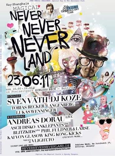 Never Never Nerverland Festival - フライヤー表