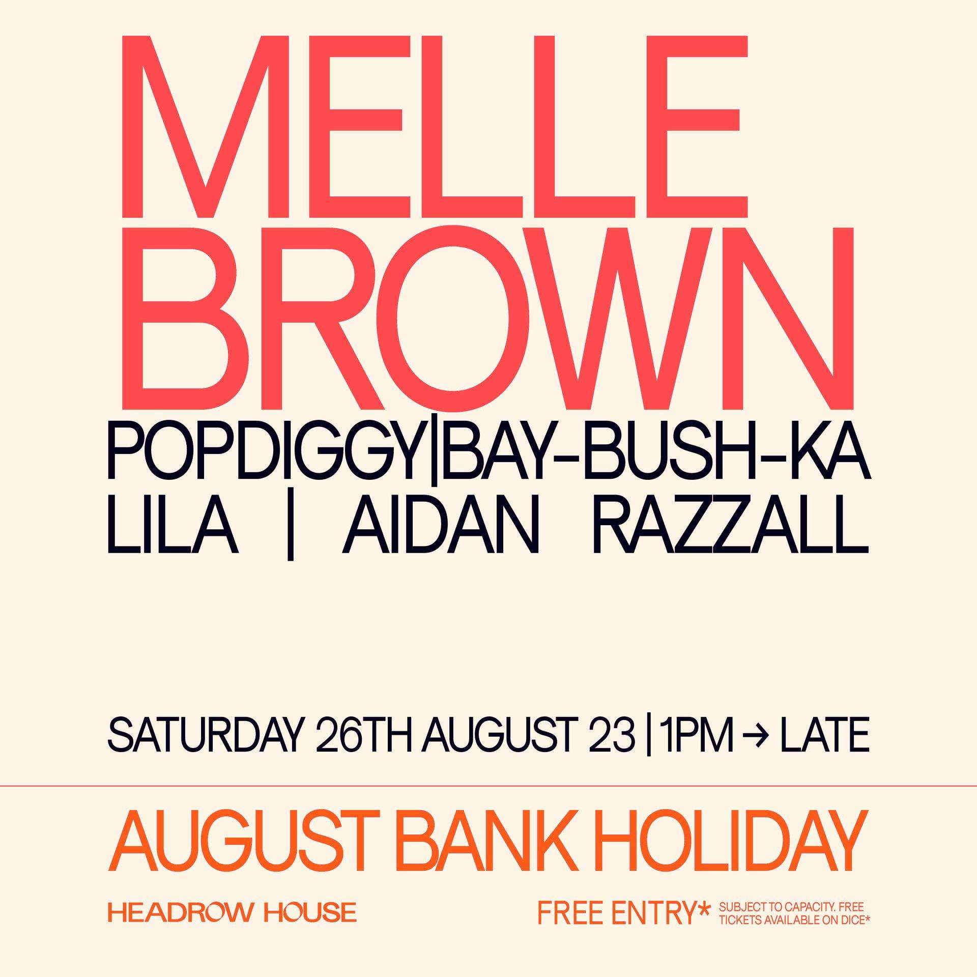 Headrow House presents: Melle Brown + special guests - Página frontal