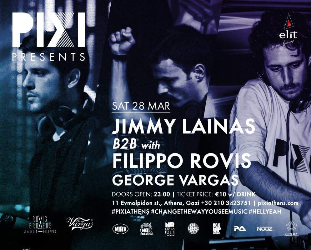 Pixi presents: Jimmy Lainas B2B Filippo Rovis with George Vargas - Página frontal