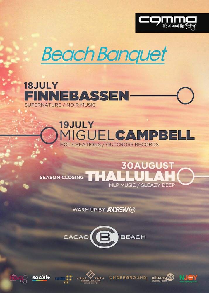 Comma Group Pres. Beach Banquet with Thallulah - フライヤー表