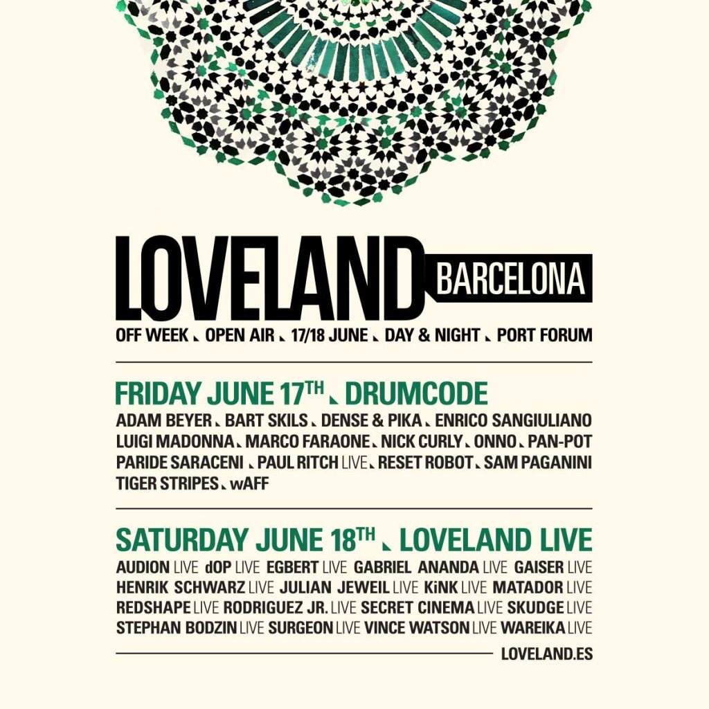 Loveland Barcelona with Drumcode - Página trasera