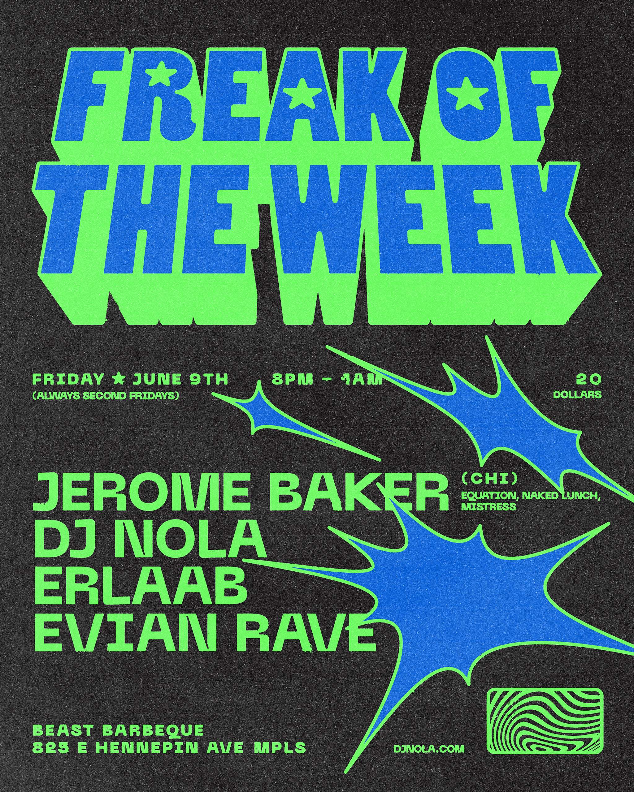 Freak of the Week - フライヤー表