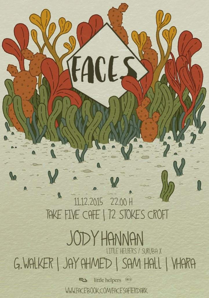Faces 001: Jody Hannan - フライヤー表