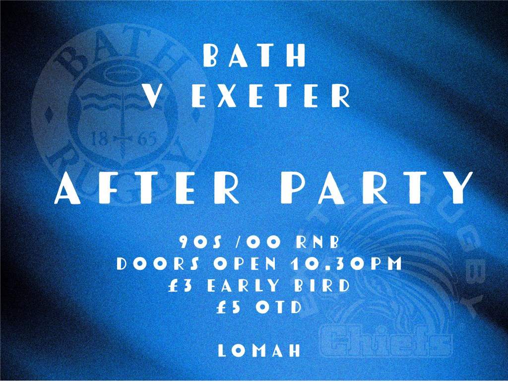 Bath Rugby After Party - フライヤー表