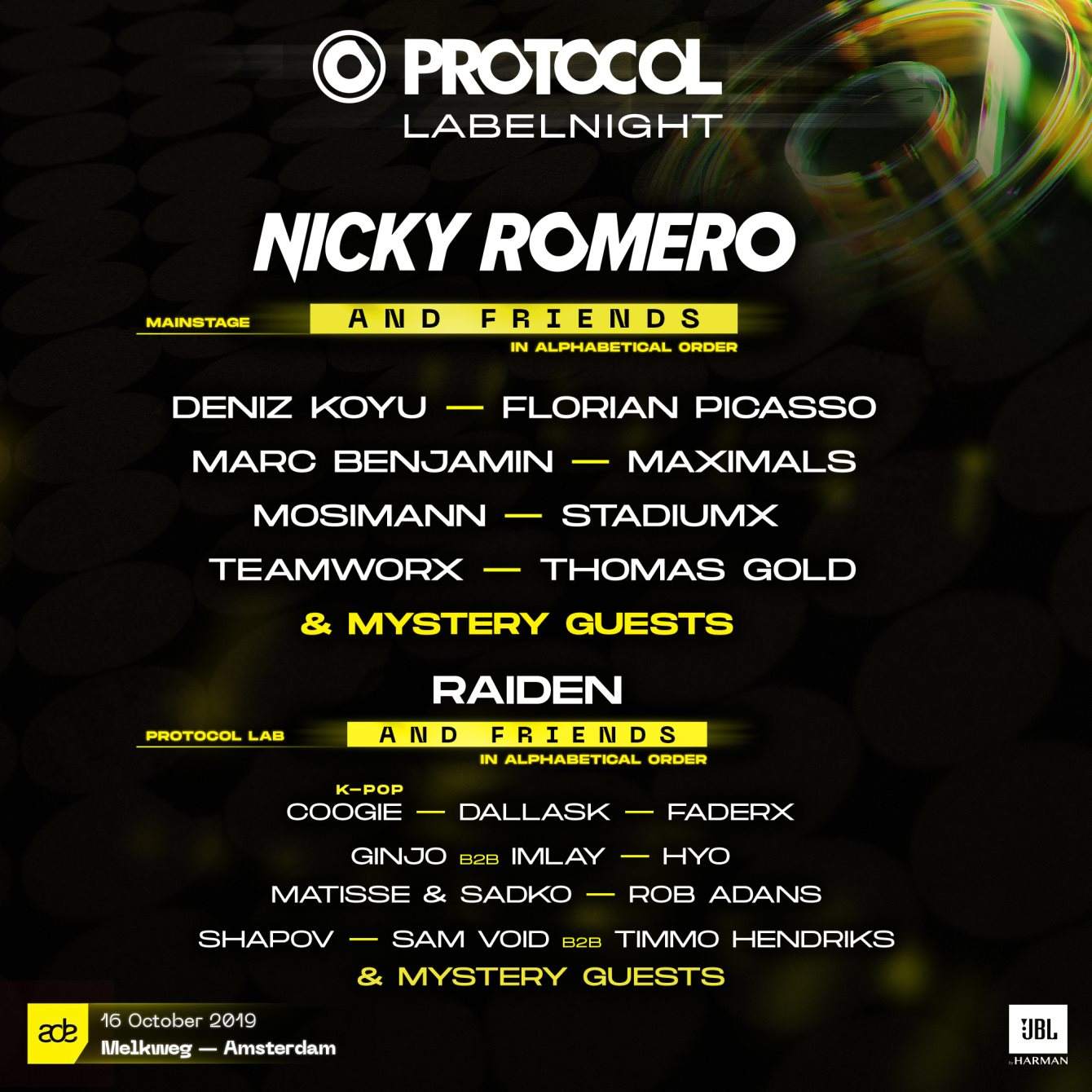 Nicky Romero presents: Protocol Labelnight ADE '19 - Página frontal