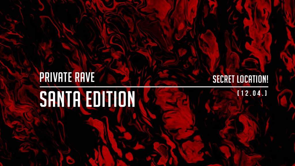 Private Rave: Santa Edition - フライヤー表