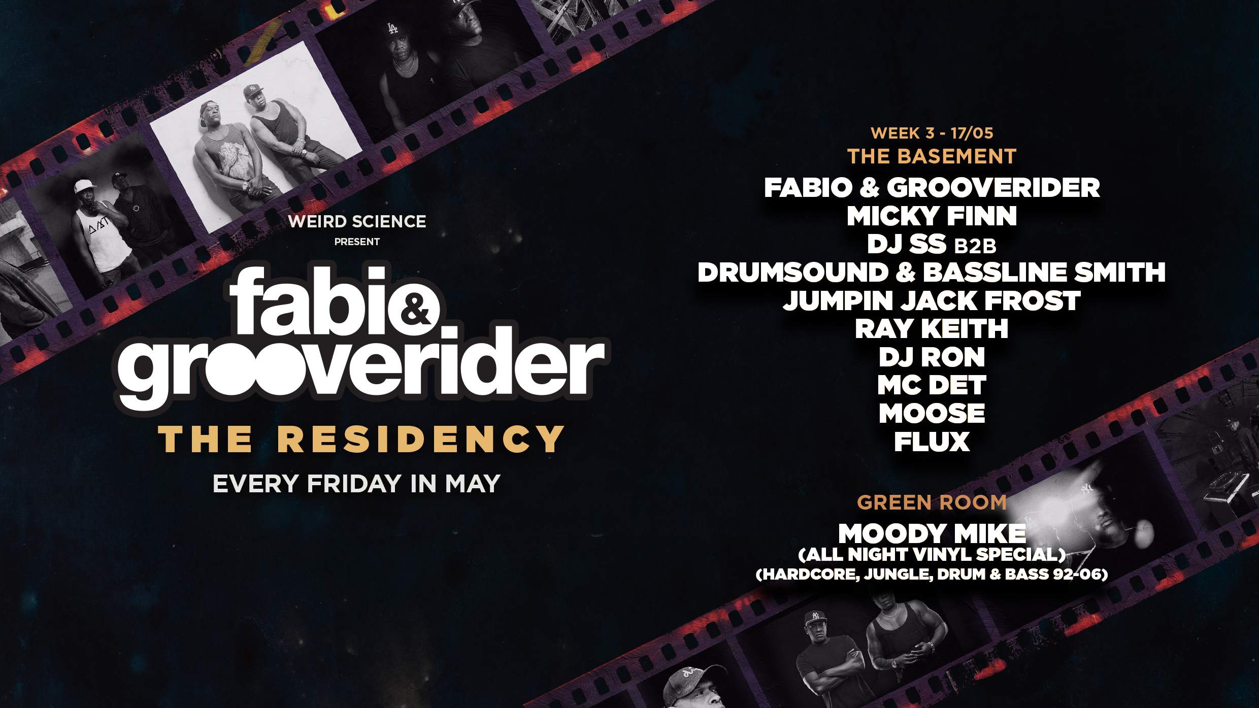 Fabio & Grooverider : The Residency (Week 3) - フライヤー表