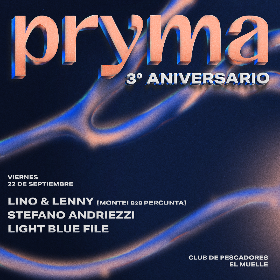Pryma 3er Aniversario - フライヤー表