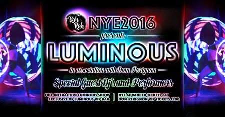Rah Rah Room NYE 2016 presents Luminous Party - Página frontal
