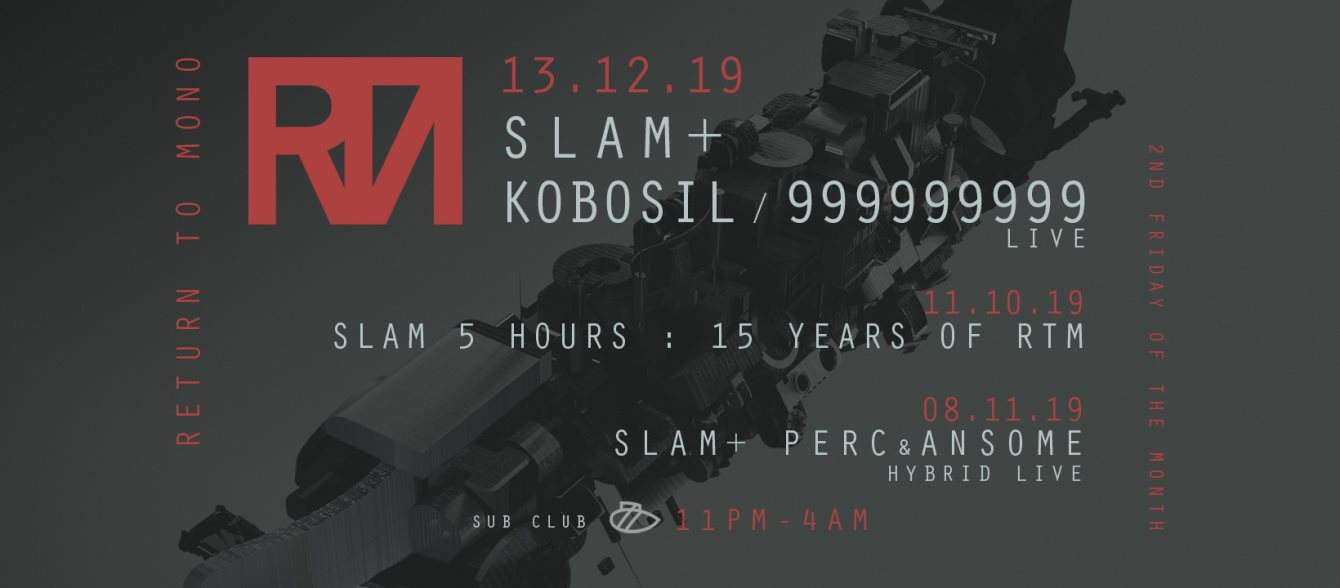 Return to Mono with Slam, Kobosil, 999999999 (Live) - フライヤー表
