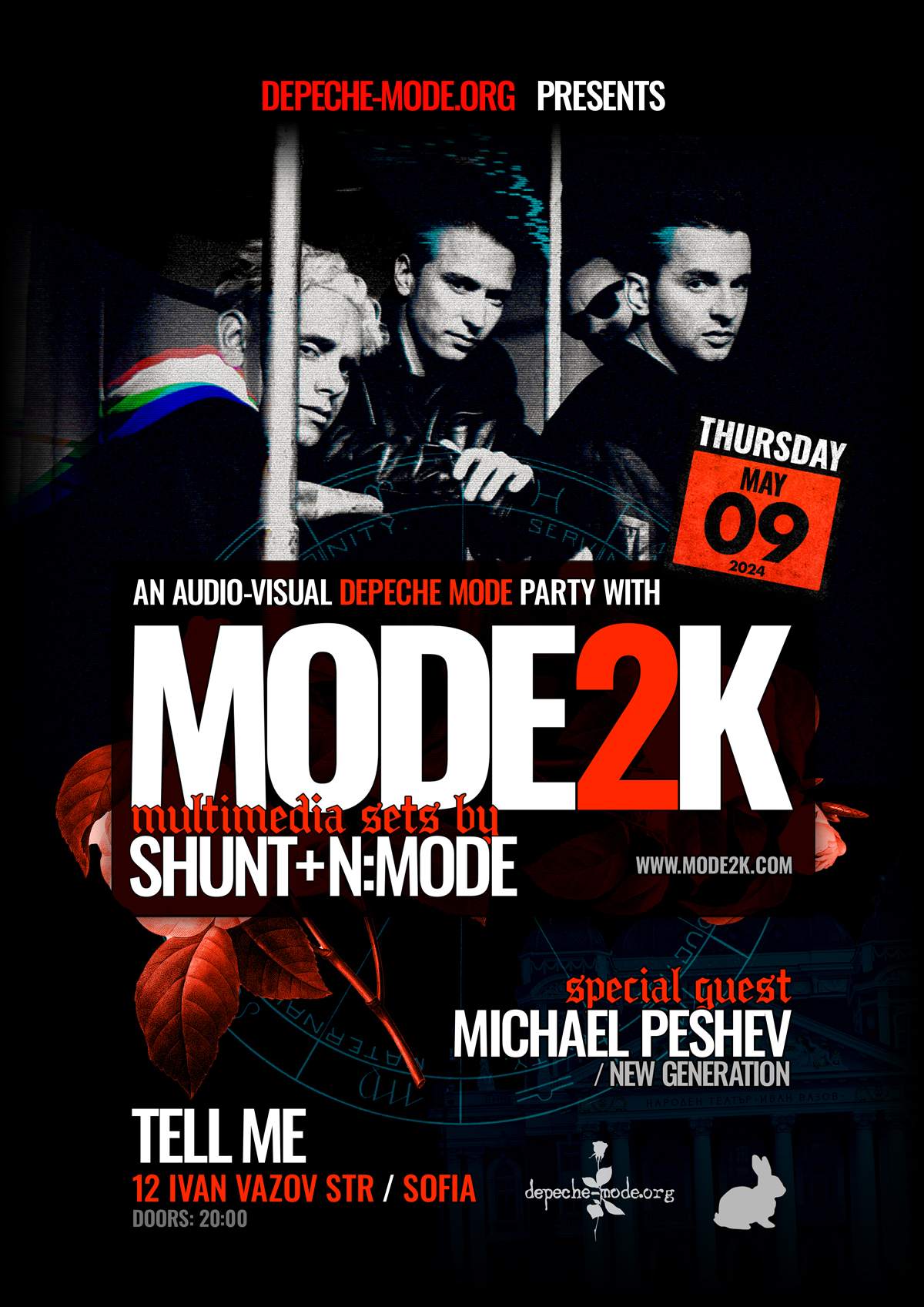MODE2K: An Audio-Visual Depeche Mode Party - フライヤー表