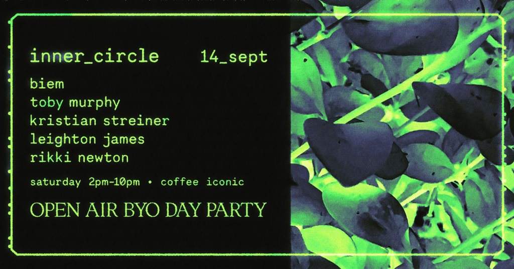inner_circle: Open Air BYO Day Party - フライヤー表