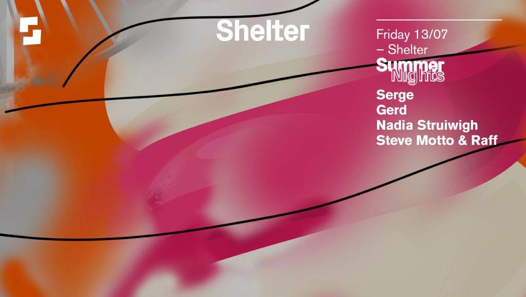 Shelter; Summer Nights with Serge, Gerd, Nadia Struiwigh, Steve Motto & Raff - Página frontal