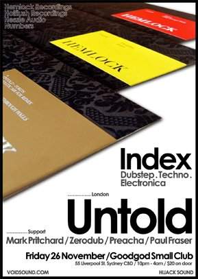 Index - Untold - フライヤー表