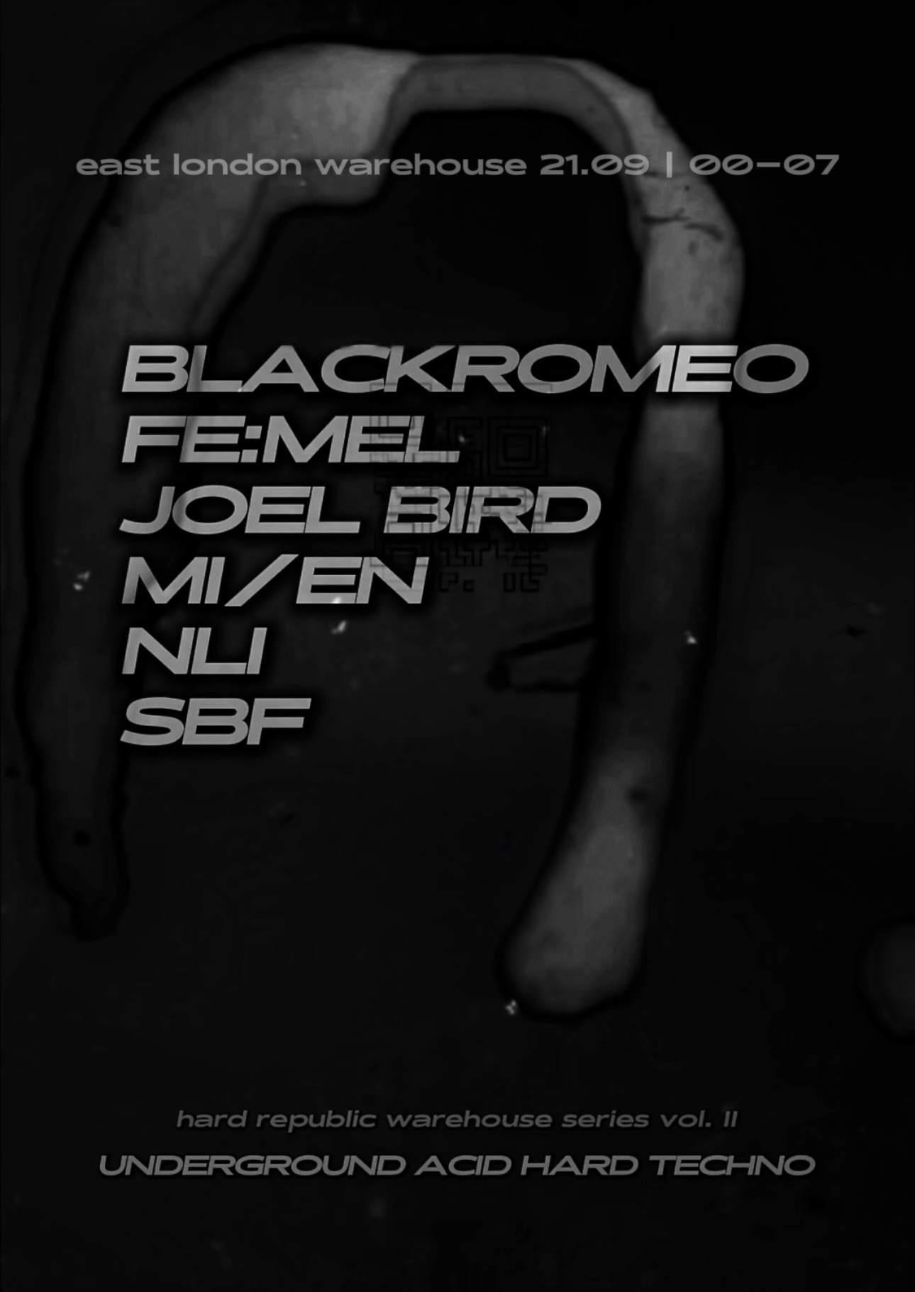 ACID CHALLENGE: UNDERGROUND ACID HARD TECHNO - Flyer front