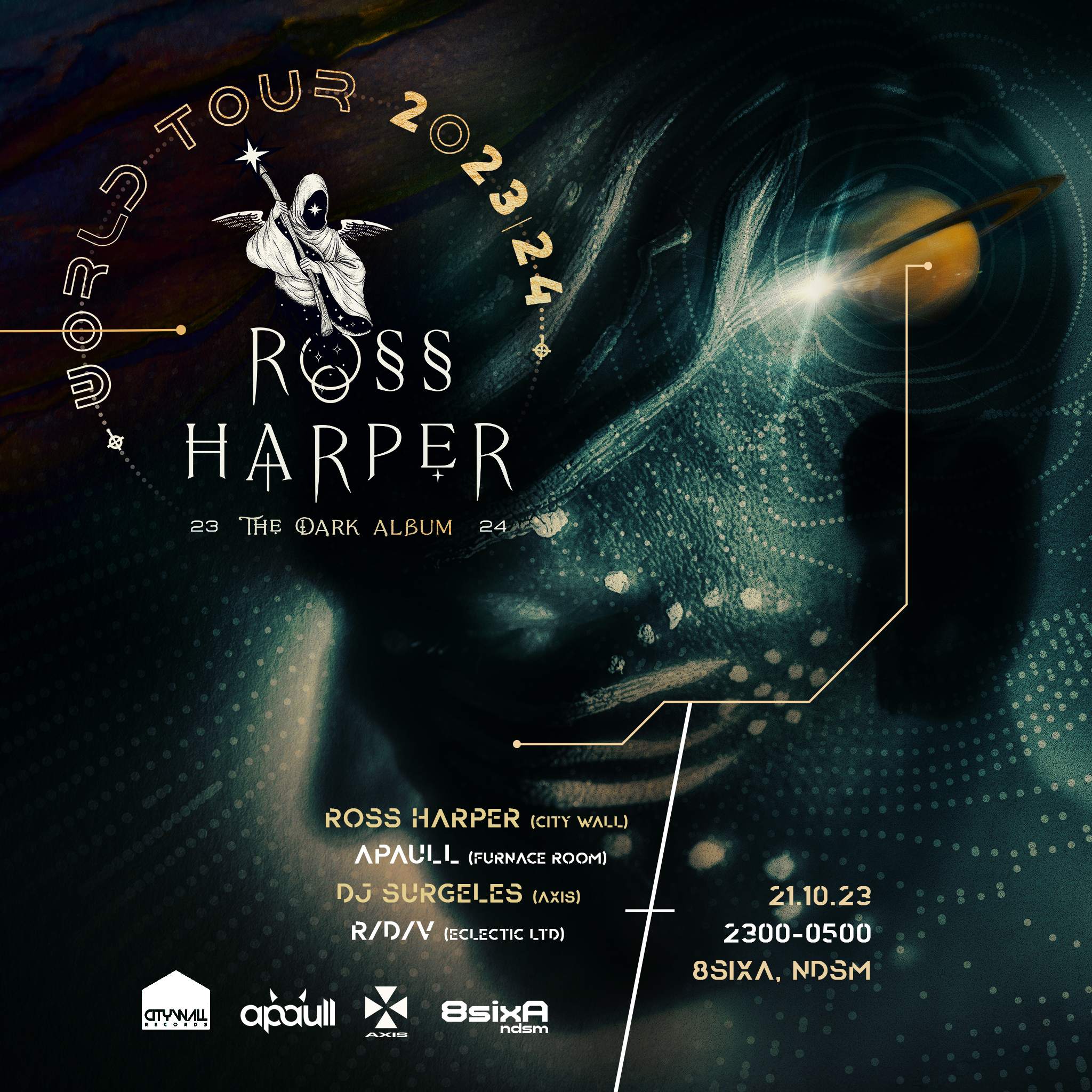 Ross Harper 'The Dark Album' World Tour - フライヤー表