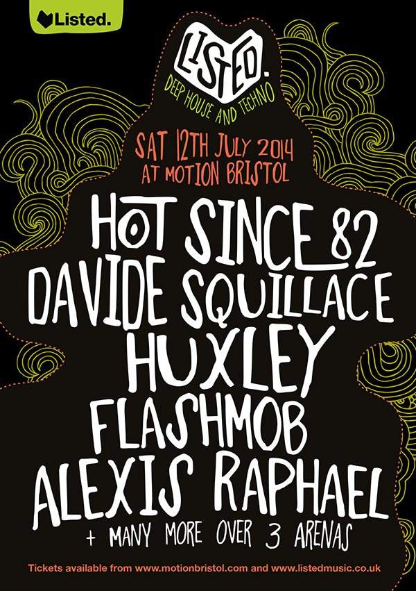 Listed with Hot Since 82, Davide Squillace, Huxley and More - Página frontal
