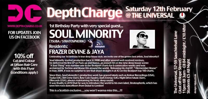 Dc 1st Birthday Party with Soul Minority: Event Posponed - Página trasera