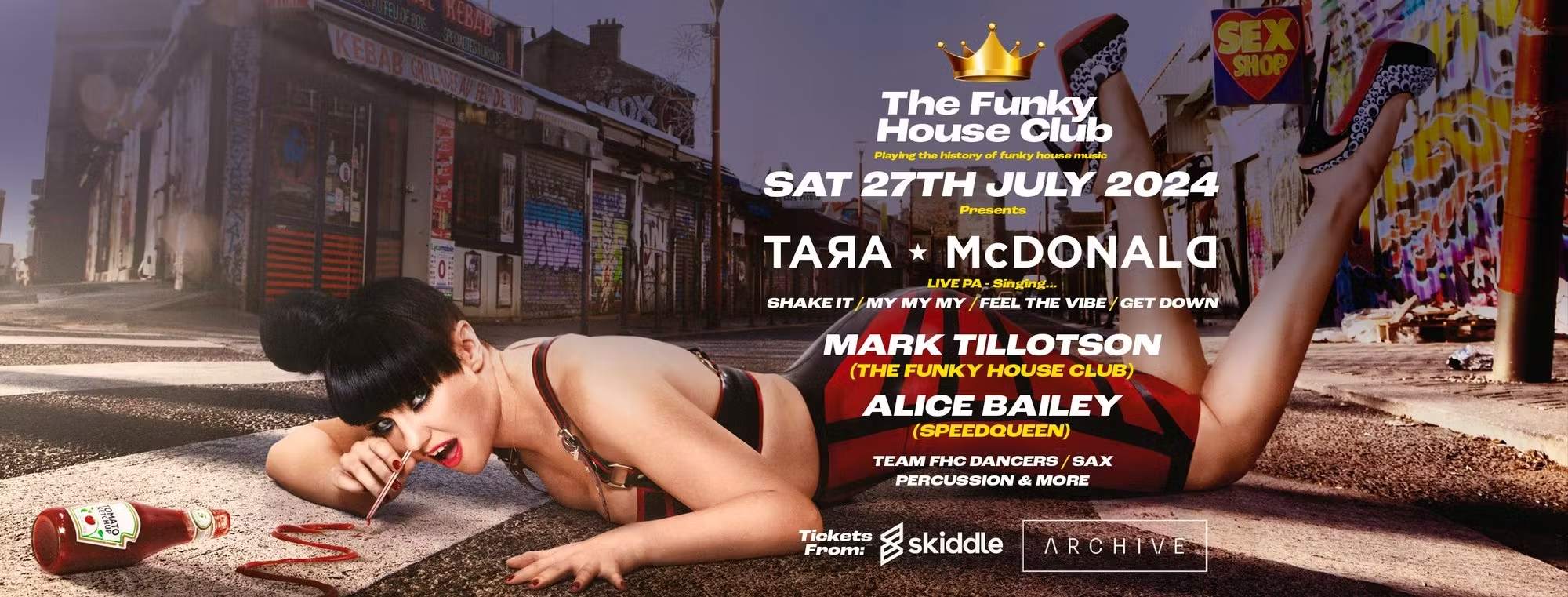 The FunkyHouse Club Leeds Presents: TARA McDONALD (LIVE) at TBA - Archive  Leeds, Leeds