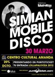 Simian Mobile Disco - Sideshow Lollapalooza - Página frontal