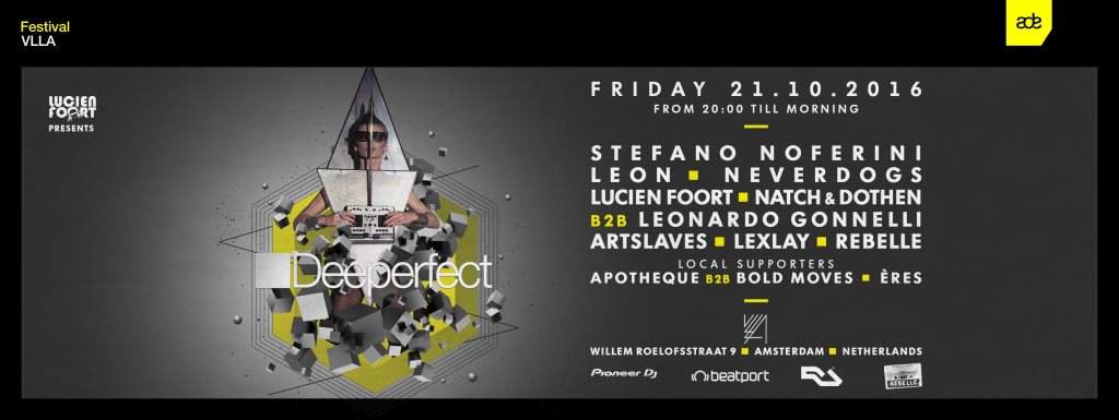 Lucien Foort presents: Deeperfect ADE (Powered by Rebelle) - Free Entrance * - フライヤー表