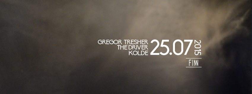 FIN. Gregor Tresher, The Driver, Kolde - フライヤー表