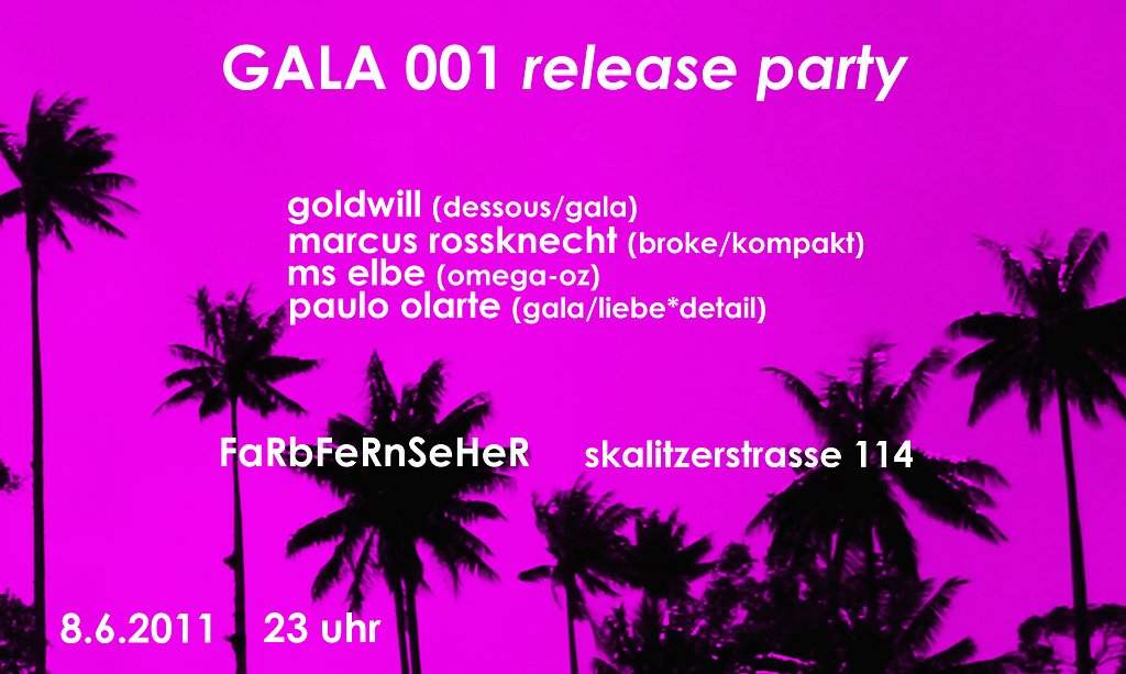 Gala 001 Release Party - Página frontal