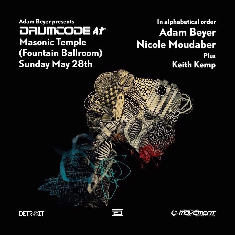 Adam Beyer presents: Drumcode - Official Movement Detroit Afterparty - フライヤー表