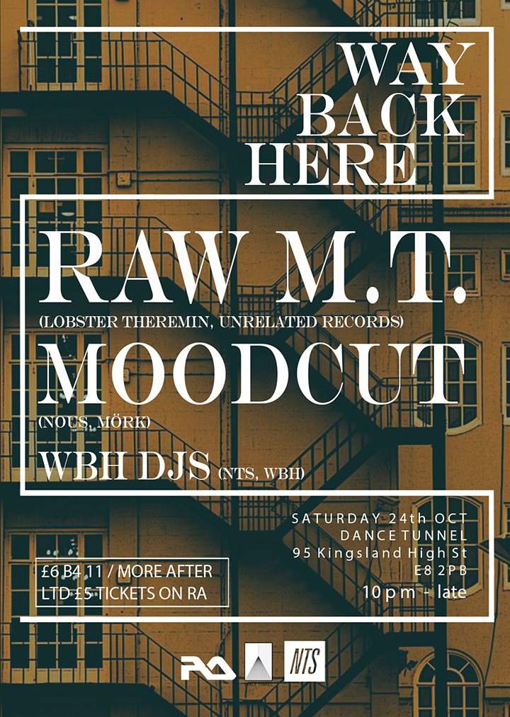 Way Back Here with Raw M.T. and Moodcut - Página frontal
